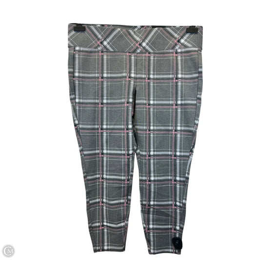 Pants Leggings By Torrid In Grey & Pink, Size: 2x