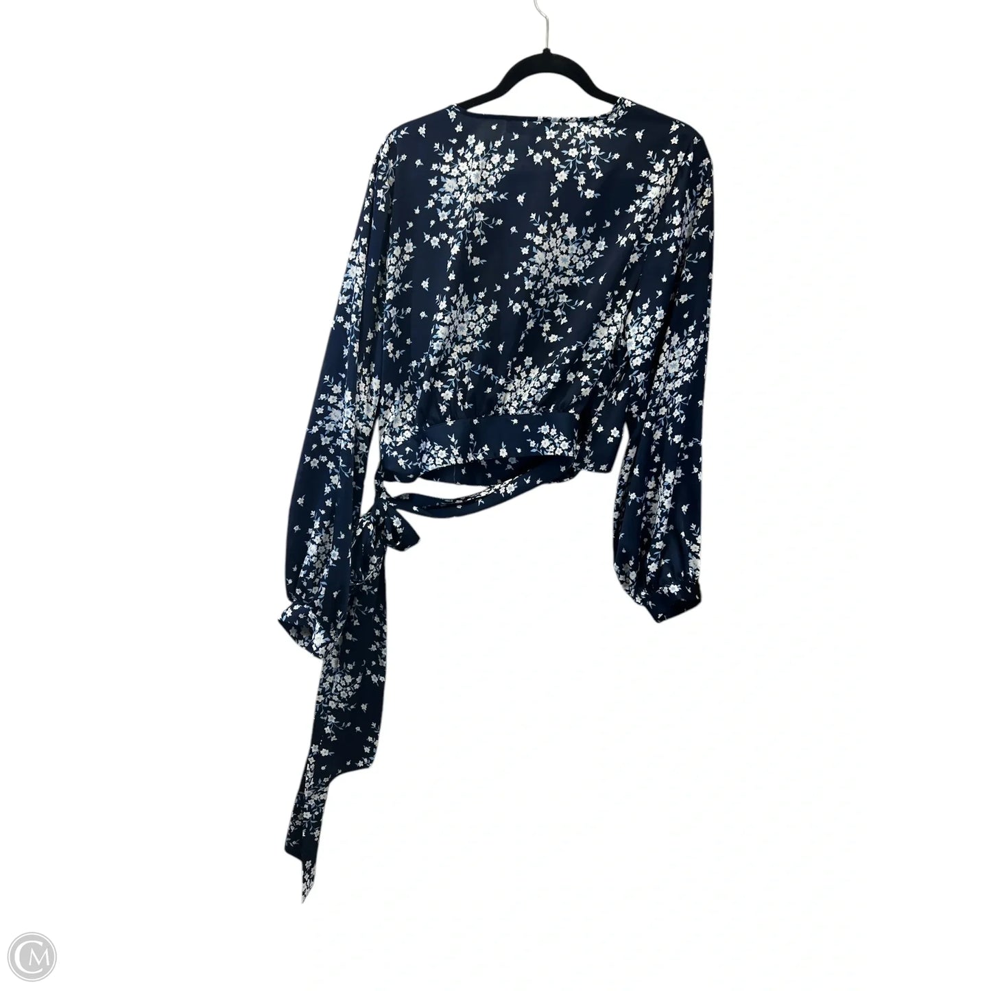 Top Long Sleeve Designer By Bcbgmaxazria In Floral Print, Size: L