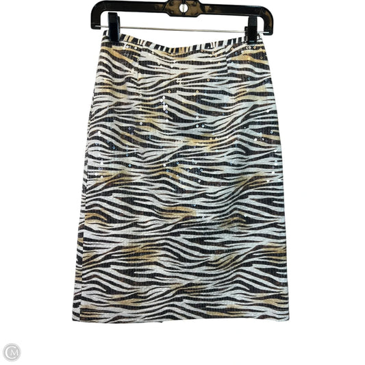Skirt Designer By Le Superbe In Zebra Print, Size: Xs