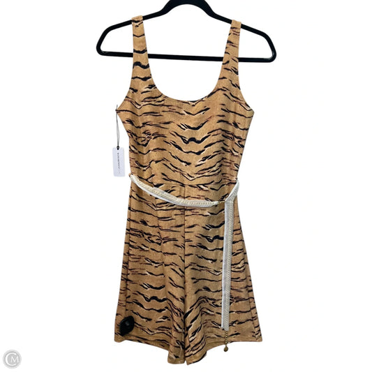 Romper Designer By We Wore What In Animal Print, Size: L