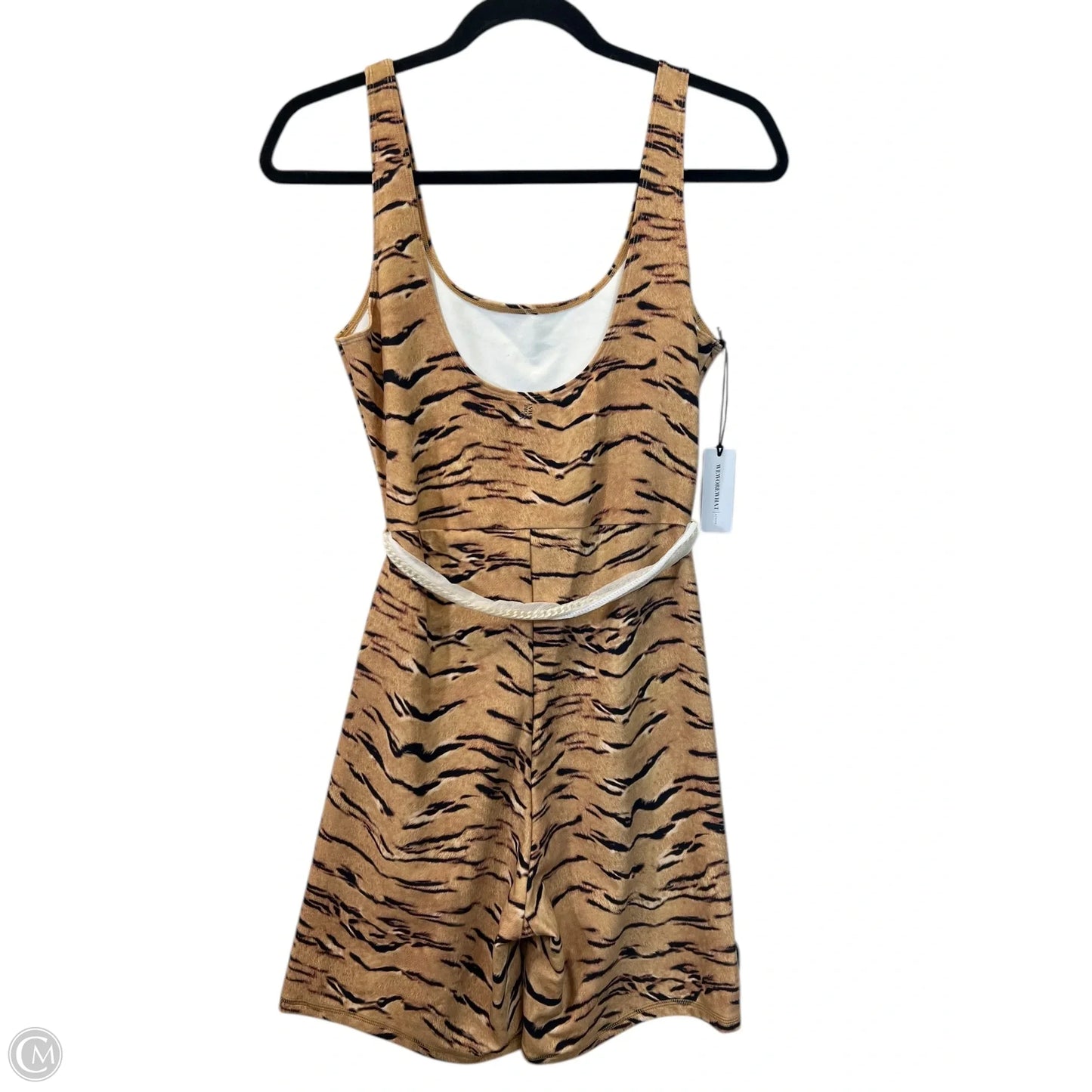 Romper Designer By We Wore What In Animal Print, Size: L