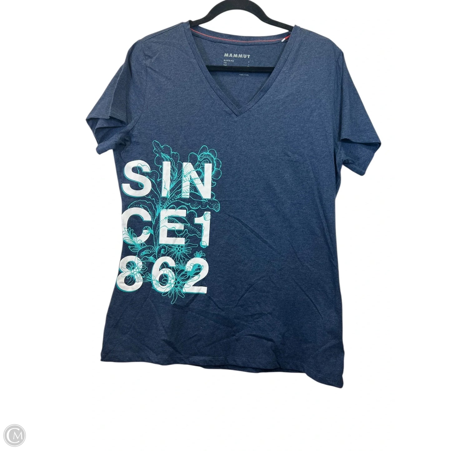 Top Short Sleeve By Mammut In Blue, Size: L