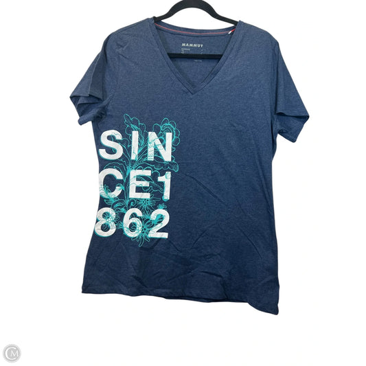 Top Short Sleeve By Mammut In Blue, Size: L