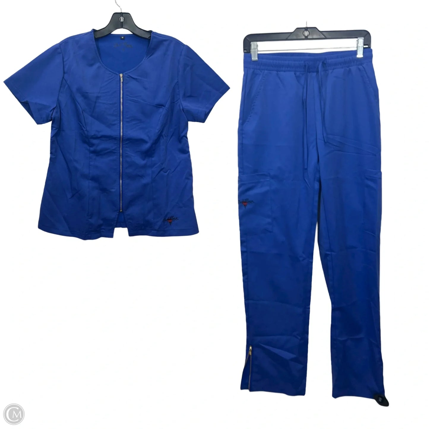 Pants Set 2pc By Danni Monet’s In Blue, Size: L