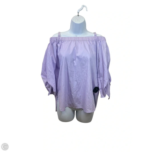 Top Short Sleeve By Seven Sisters In Purple, Size: S