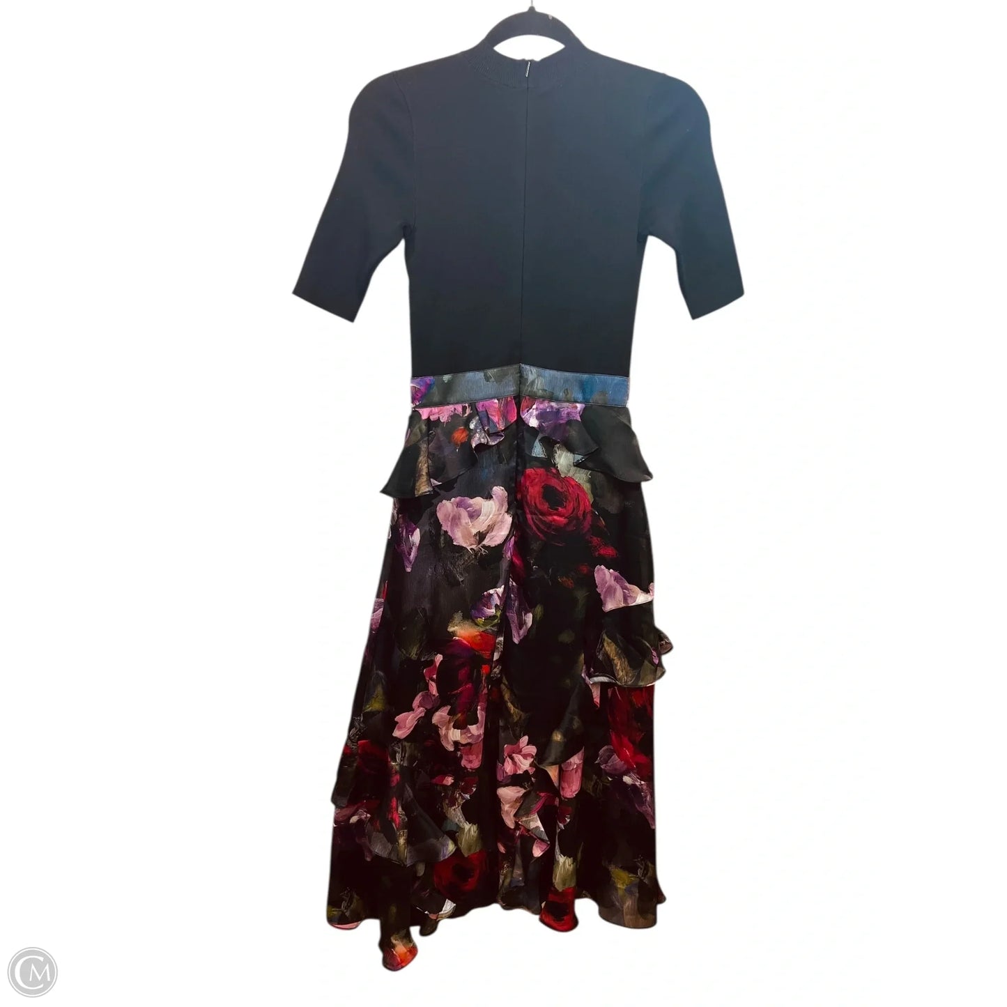 Dress Designer By Ted Baker In Floral Print, Size: Xs