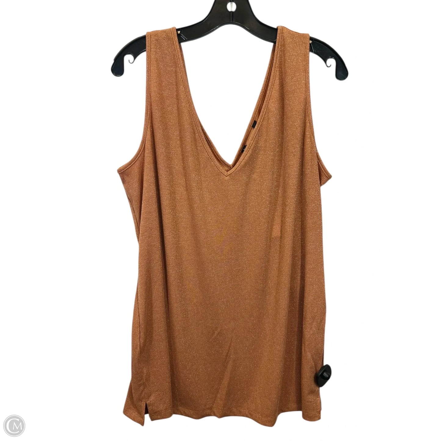 Top Sleeveless By Long Tall Sally In Bronze, Size: Xl