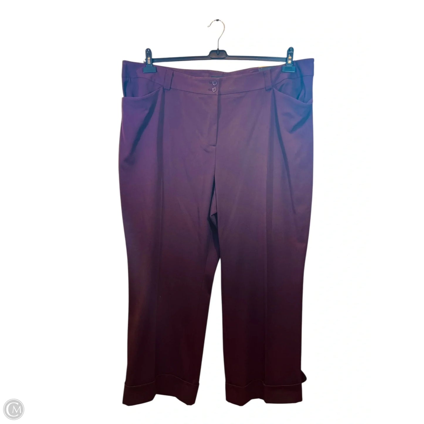 Pants Wide Leg By Lane Bryant In Purple, Size: 28