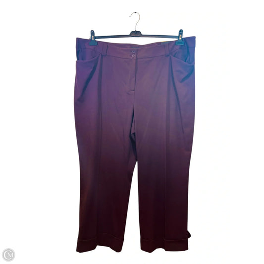 Pants Wide Leg By Lane Bryant In Purple, Size: 28