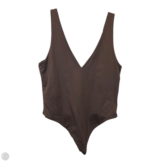 Bodysuit Designer By Babaton In Brown, Size: Xl