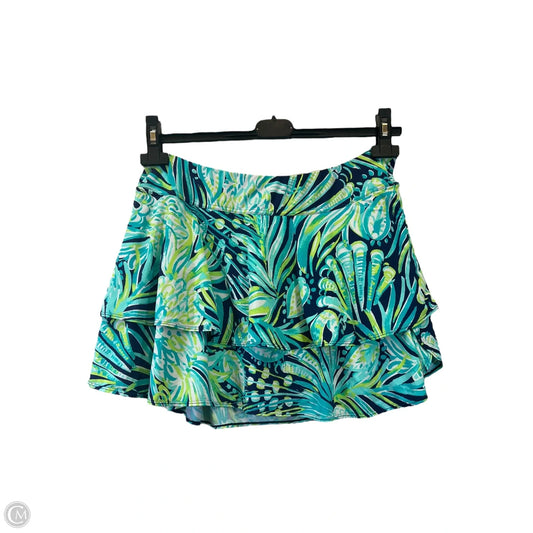 Athletic Skort By Lilly Pulitzer In Blue & Green, Size: L