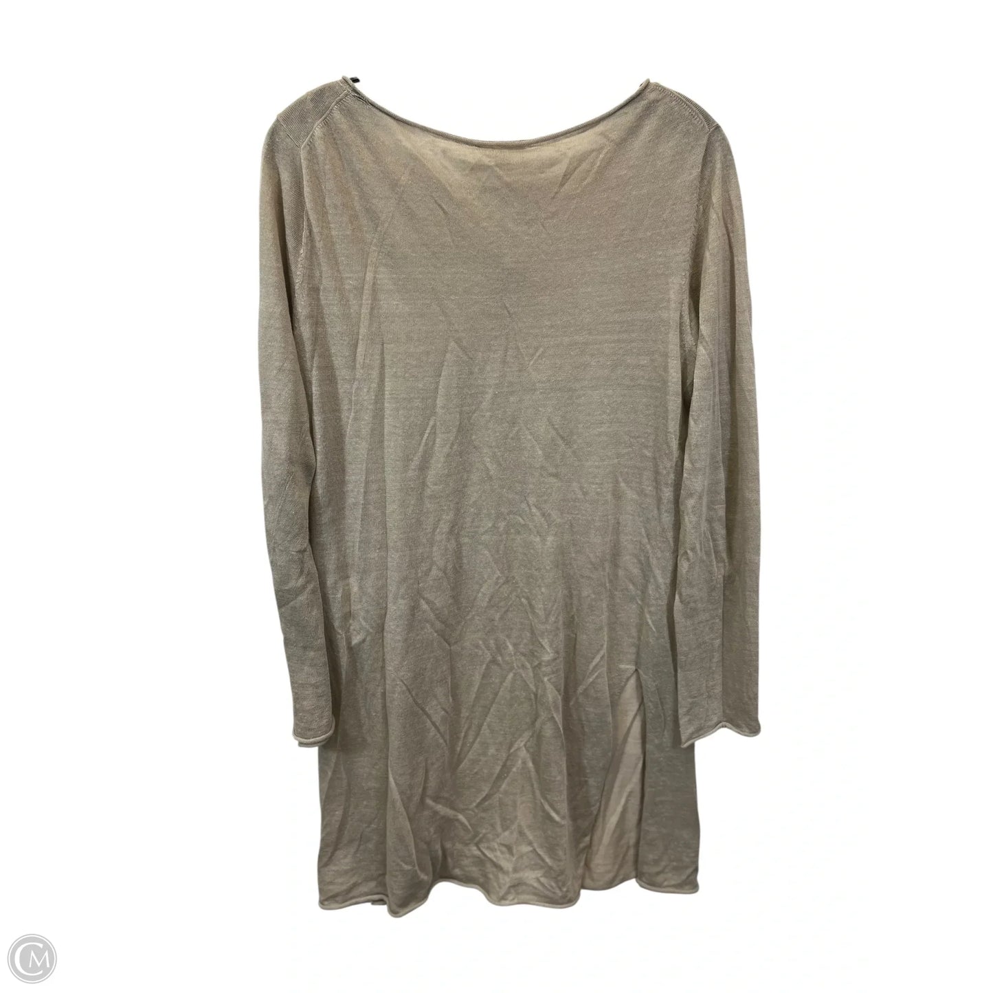 Tunic Long Sleeve By Eileen Fisher In Taupe, Size: S