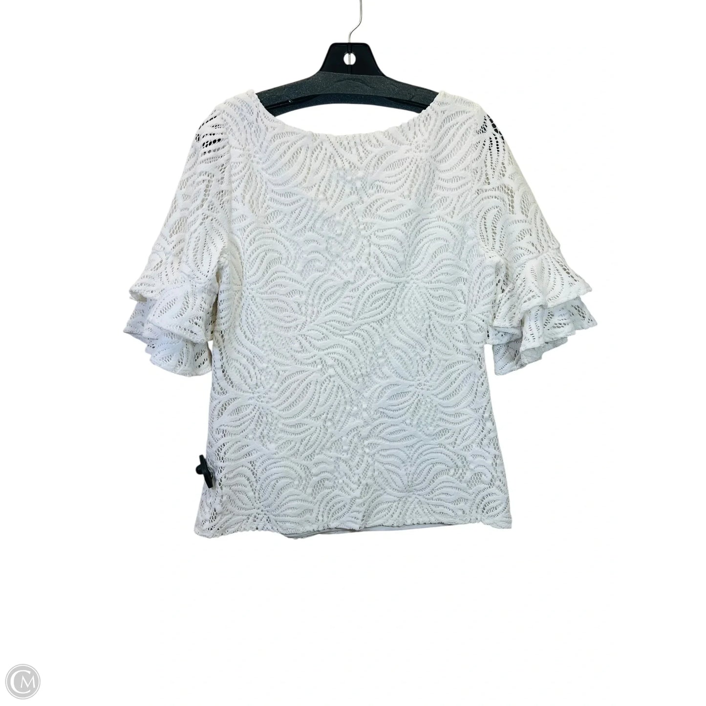 Top 3/4 Sleeve By Lilly Pulitzer In White, Size: M