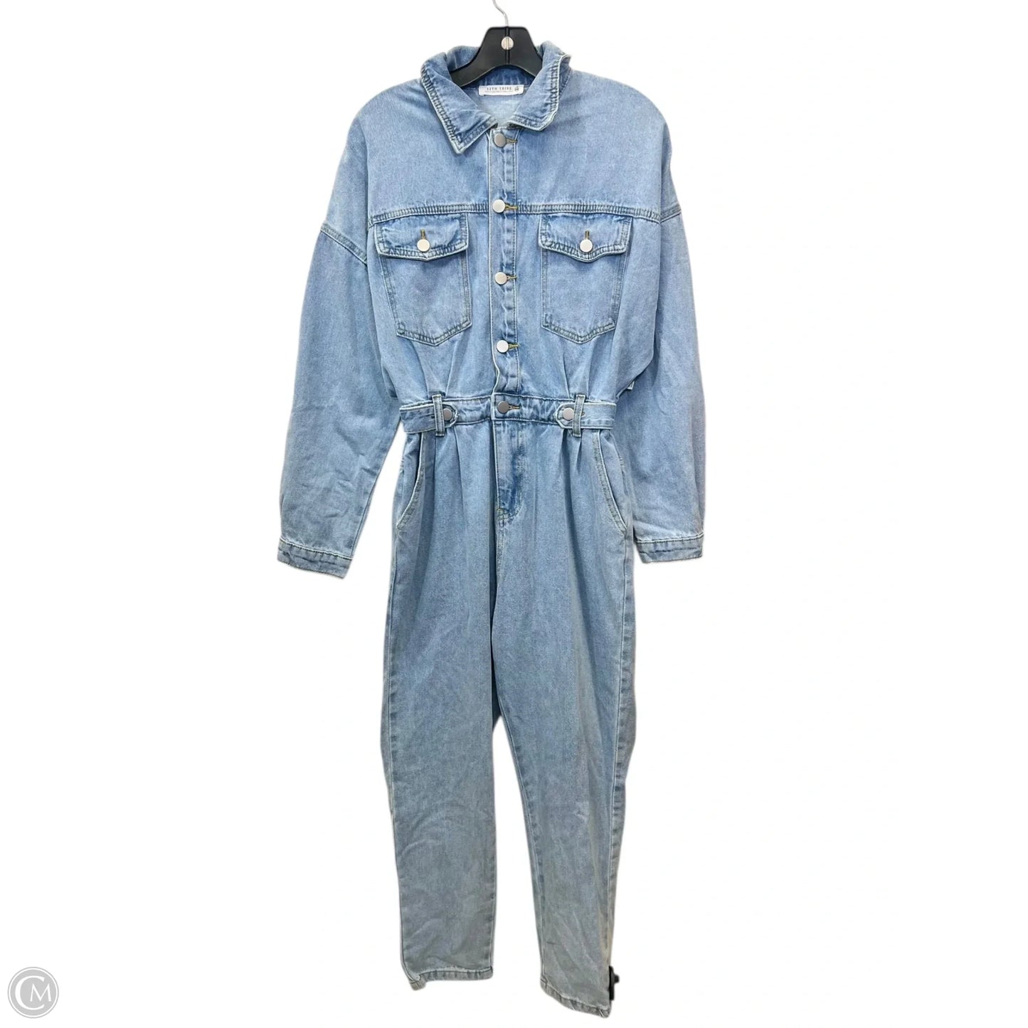 Jumpsuit By 12th Tribe In Blue Denim, Size: S