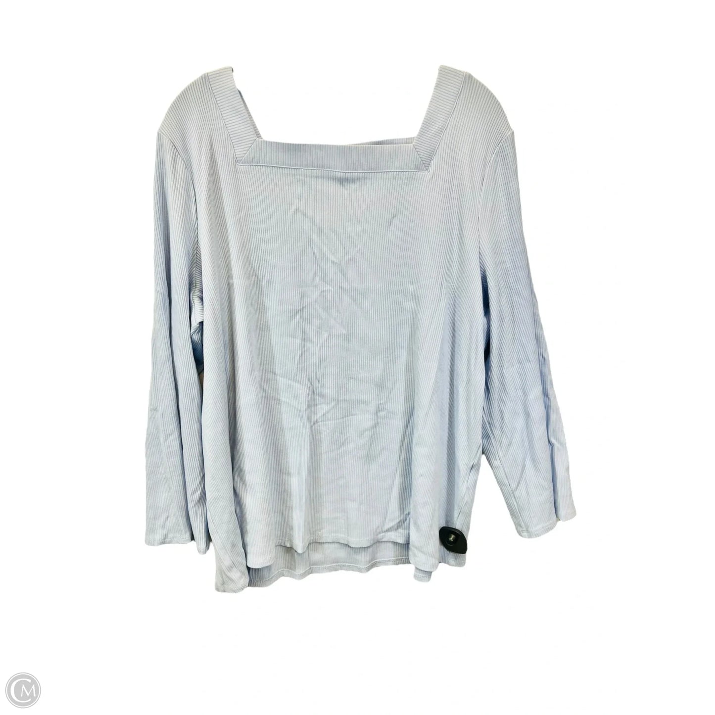 Top 3/4 Sleeve By Chicos In Blue, Size: Xxl