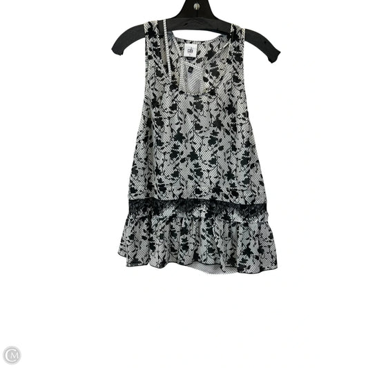 Top 2pc Sleeveless By Cabi In Polkadot Pattern, Size: S