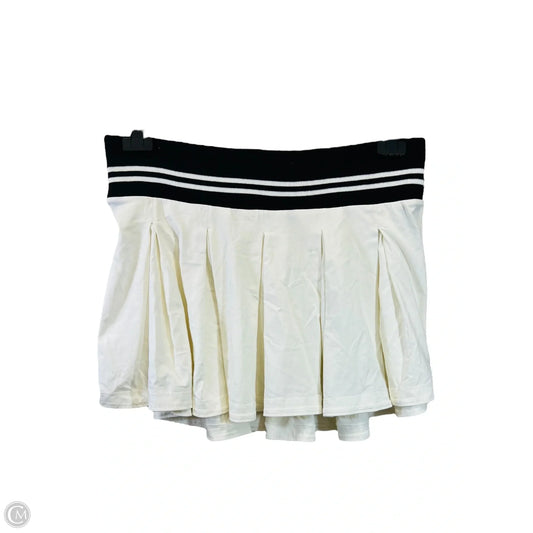 Skirt Mini & Short By Daily Practice By Anthropologie In Black & White, Size: L
