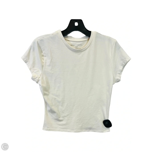 Top Short Sleeve Basic By Better Together In Cream, Size: M