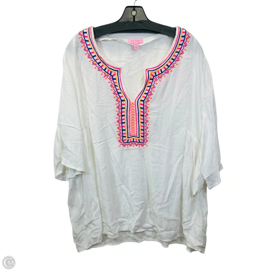 Top 3/4 Sleeve By Lilly Pulitzer In White, Size: L