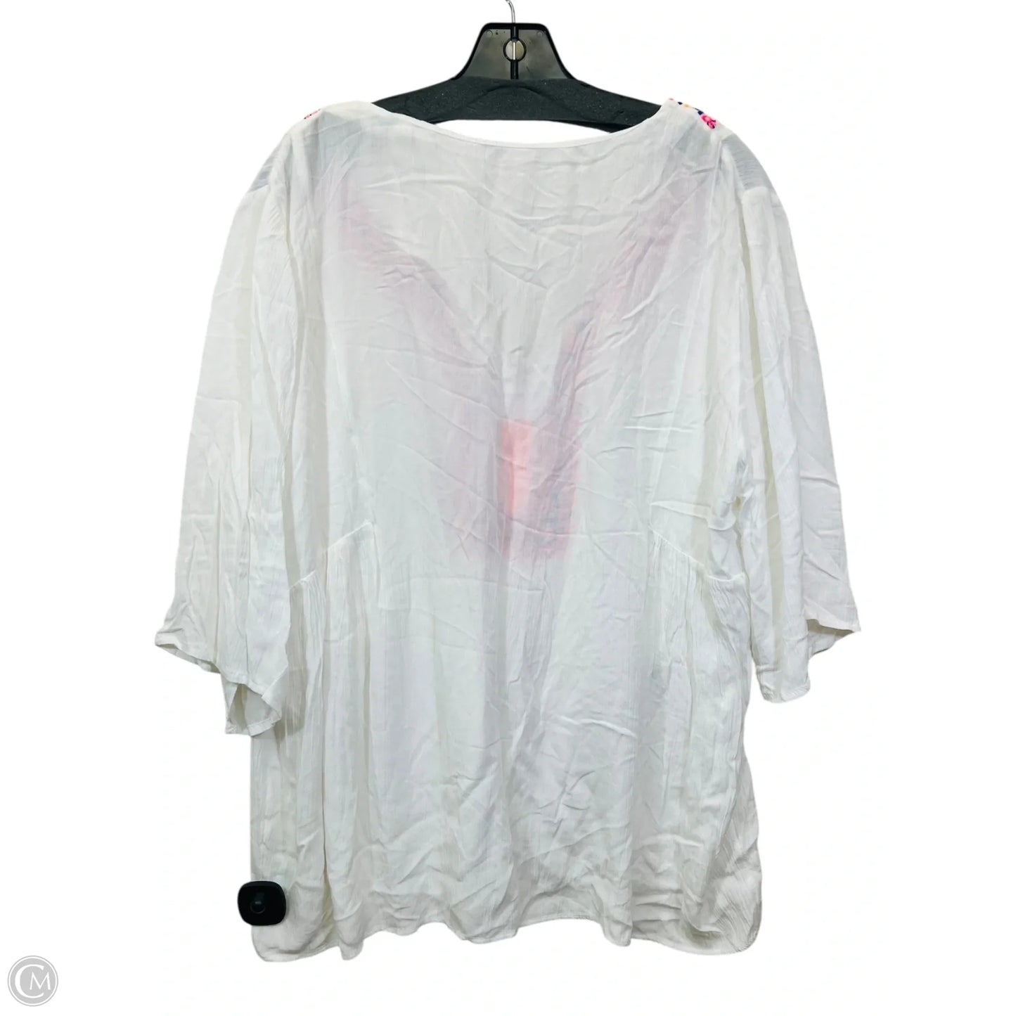 Top 3/4 Sleeve By Lilly Pulitzer In White, Size: L