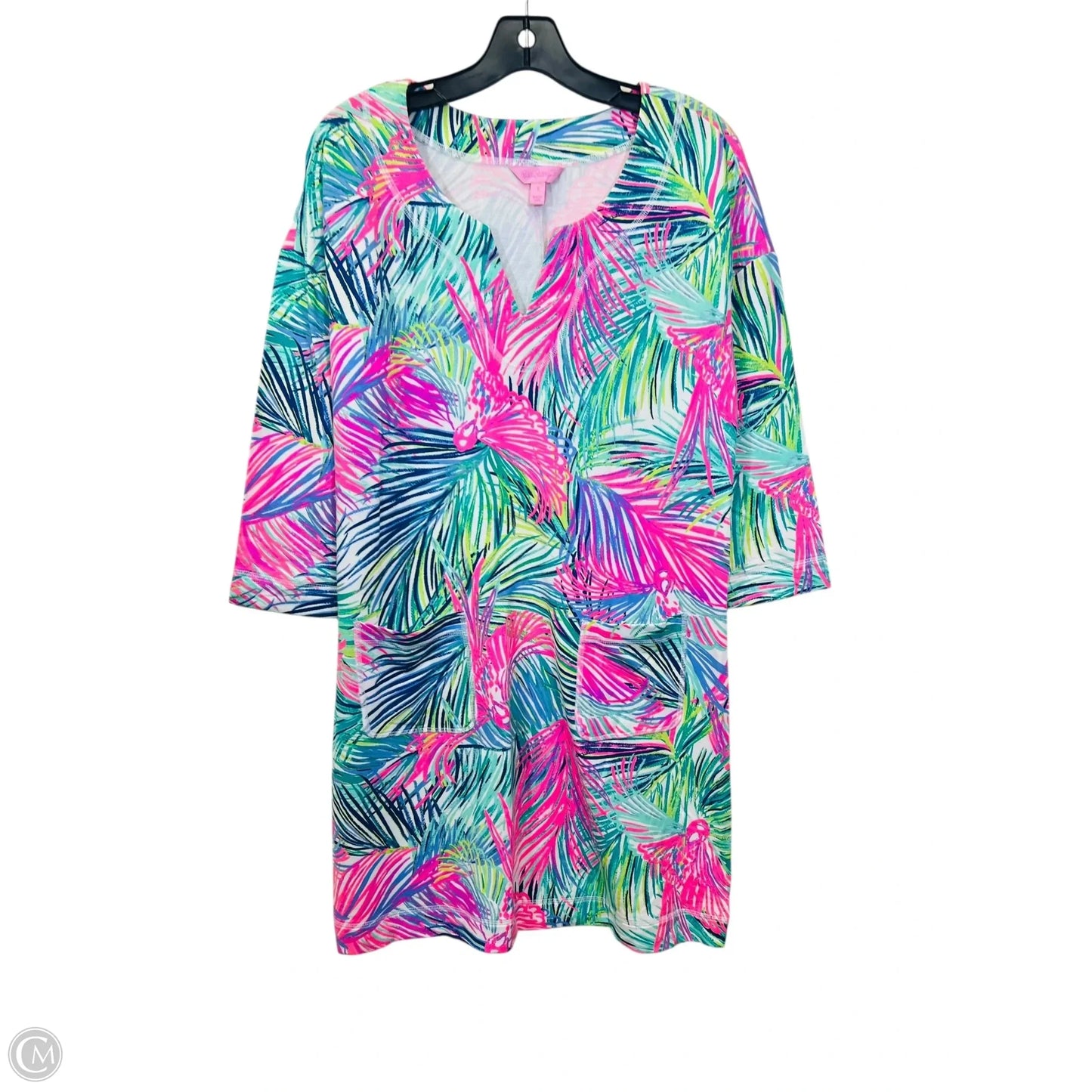 Dress Casual Midi By Lilly Pulitzer In Tropical Print, Size: S