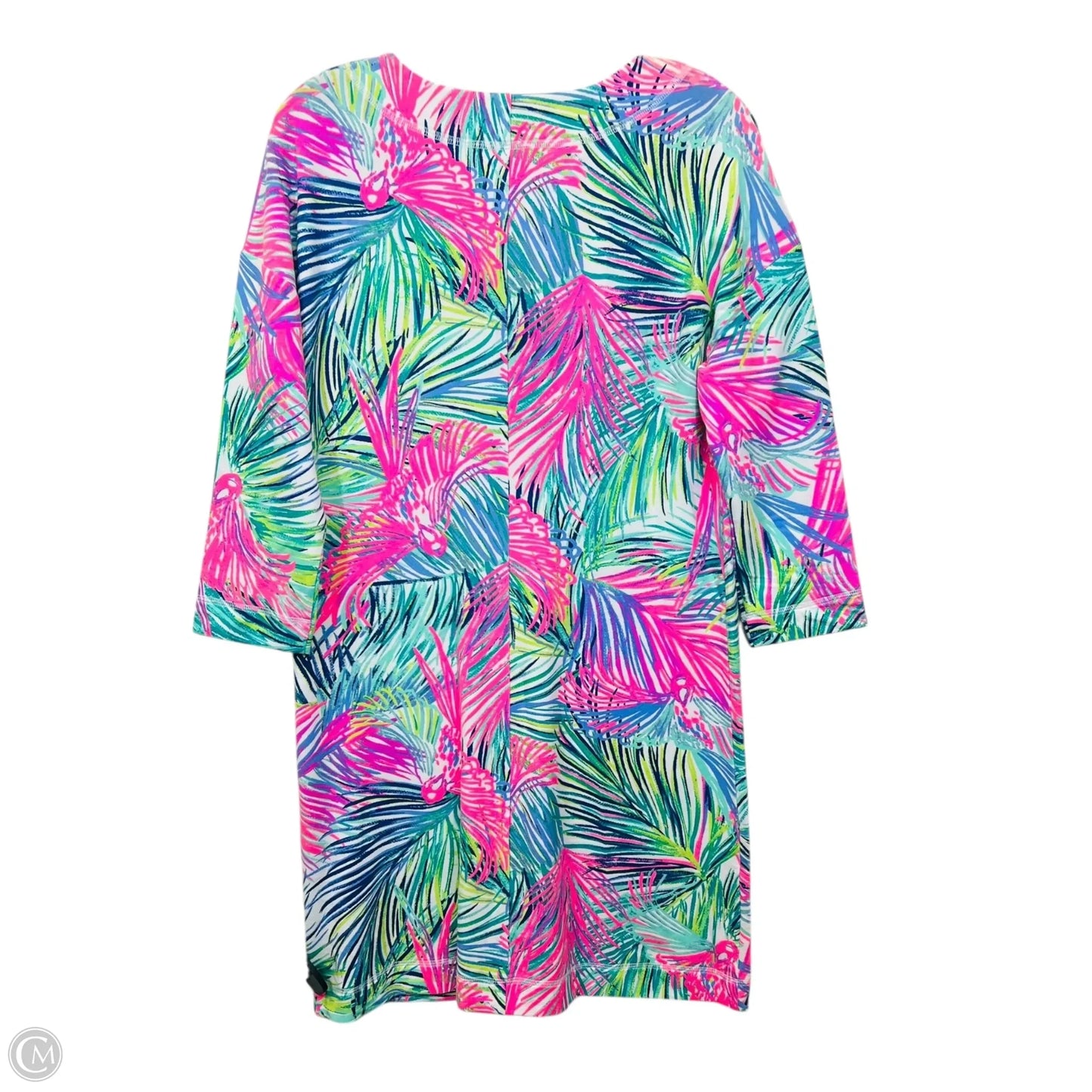 Dress Casual Midi By Lilly Pulitzer In Tropical Print, Size: S