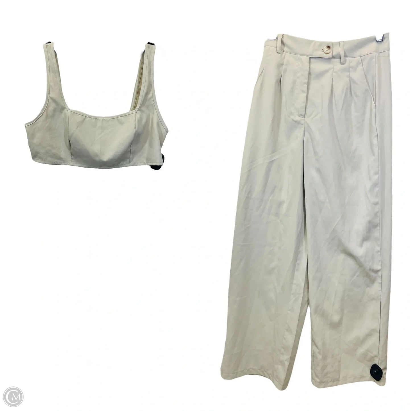 Pants Set 2pc By Shein In Tan, Size: Xs