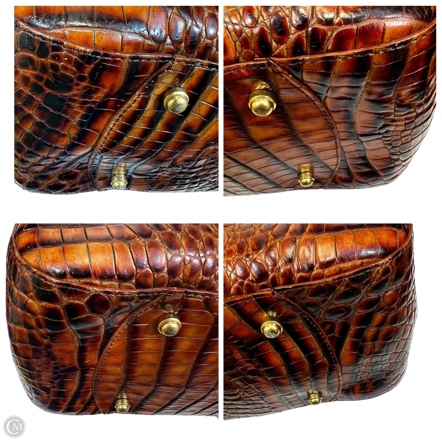 Handbag Designer By Brahmin, Size: Large