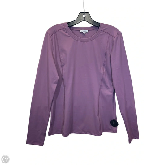 Top Long Sleeve Basic By White Birch In Purple, Size: Xl