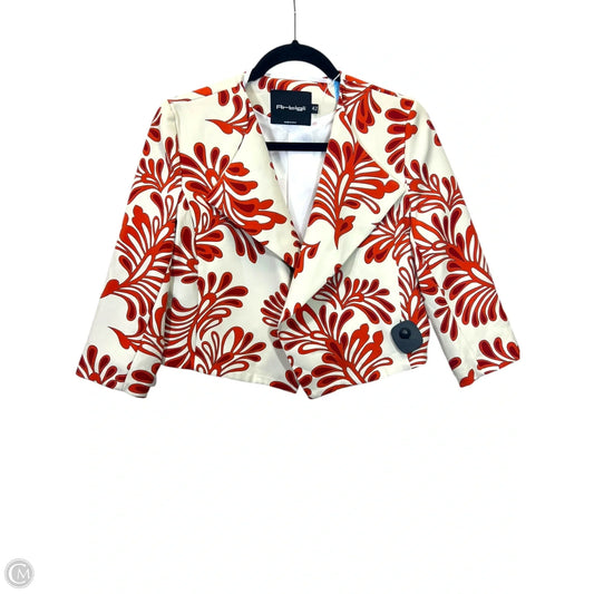 Blazer By Artigli In Orange & Tan, Size: M