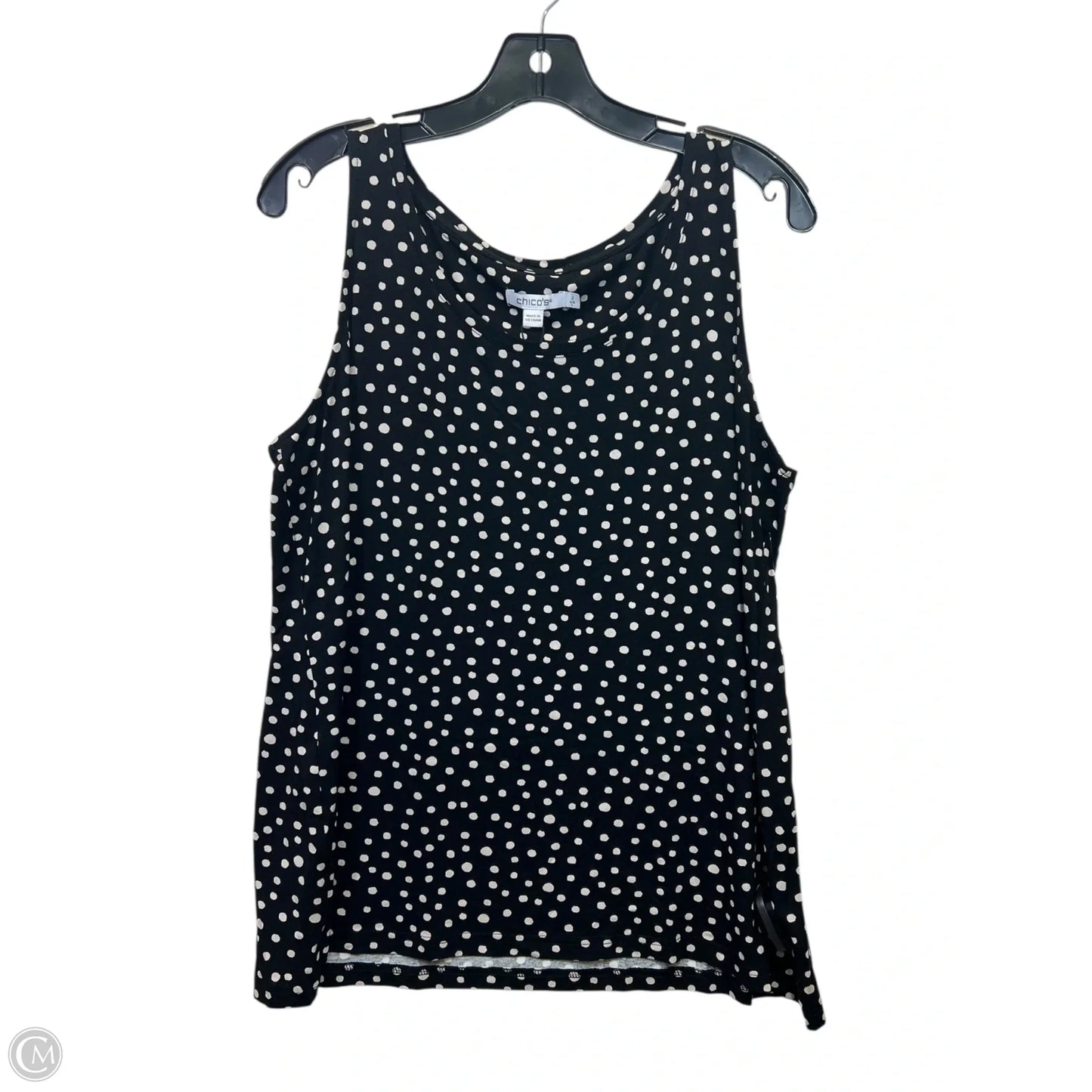 Tank Top By Chicos In Polkadot Pattern, Size: L