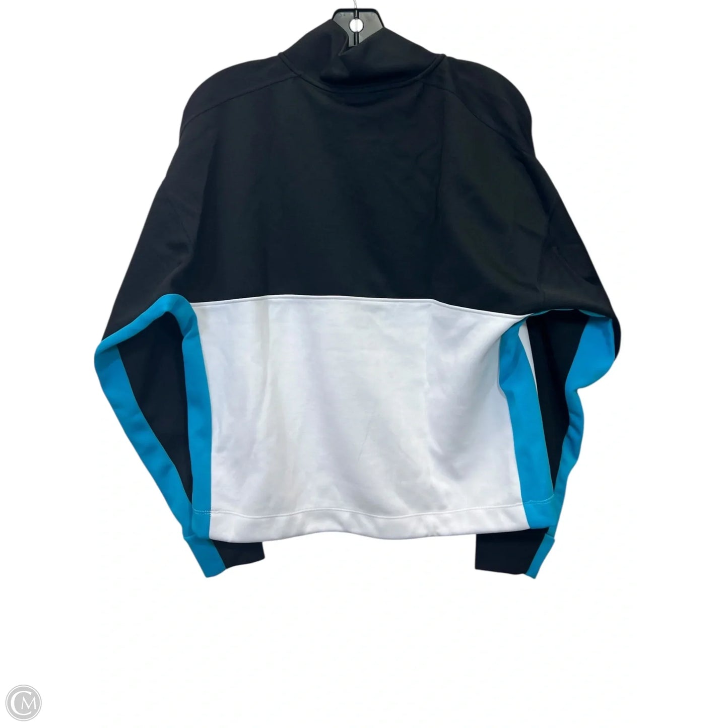 Top Long Sleeve By Dkny In Black & Blue, Size: S
