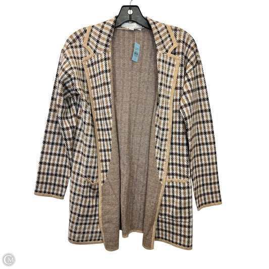Sweater Cardigan By Loft In Cream & Tan, Size: Sp