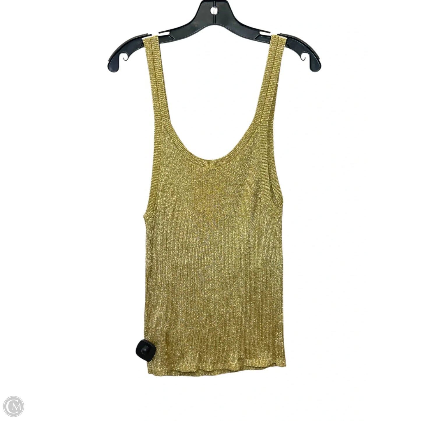 Top Sleeveless By Express In Gold, Size: Xl
