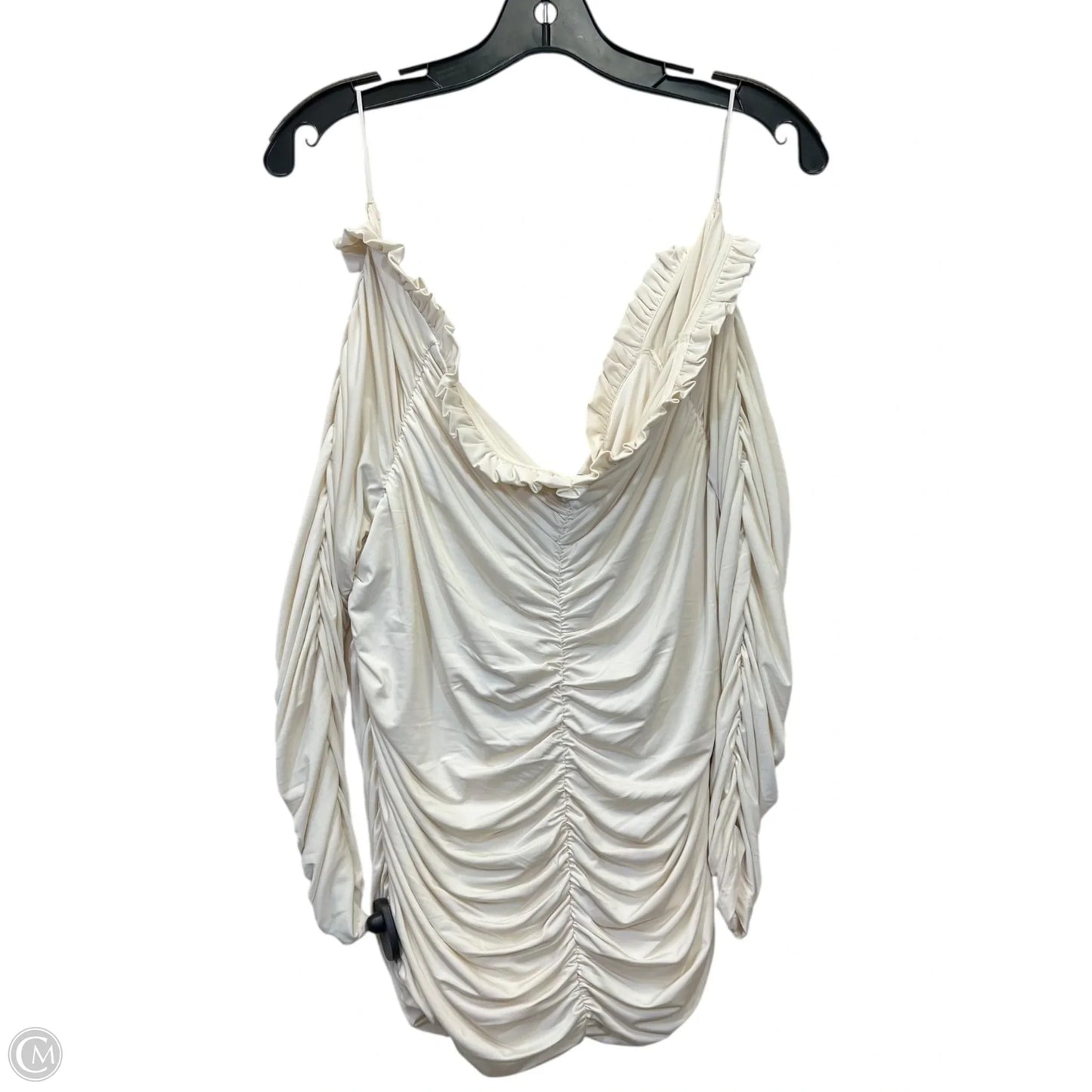 Top Long Sleeve By Express In Cream, Size: Xl