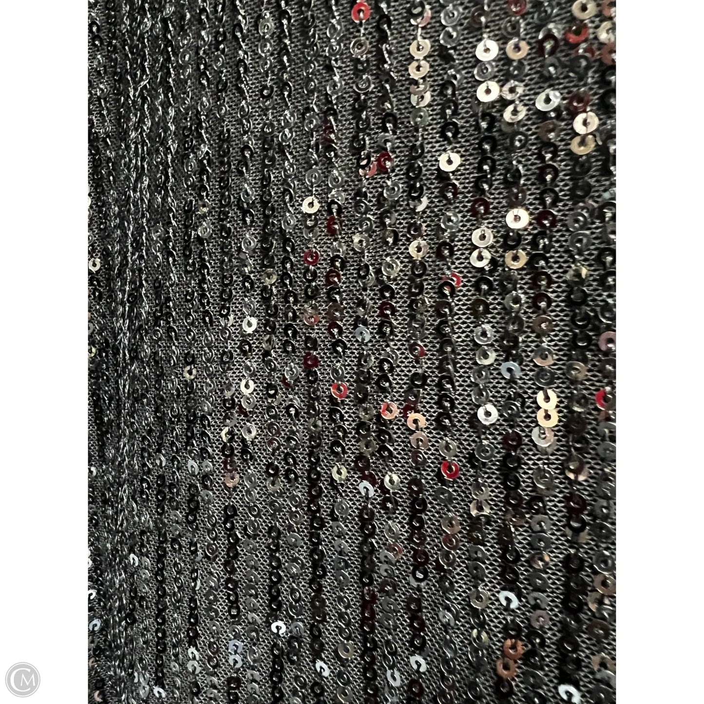 Top Long Sleeve By C By One In Black, Size: L