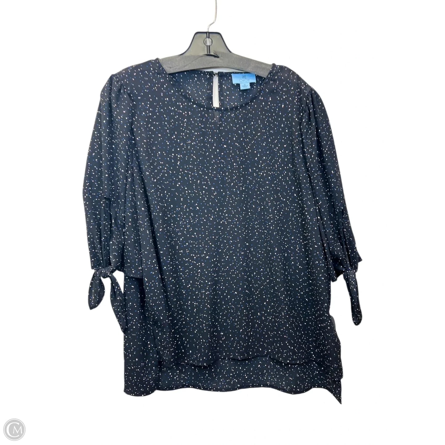 Top Short Sleeve By Cece In Black, Size: Xl