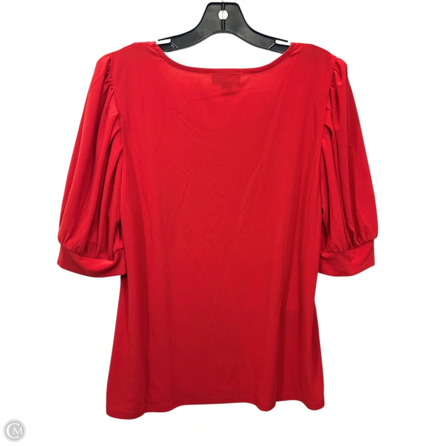 Top Short Sleeve By Cece In Orange, Size: Xl