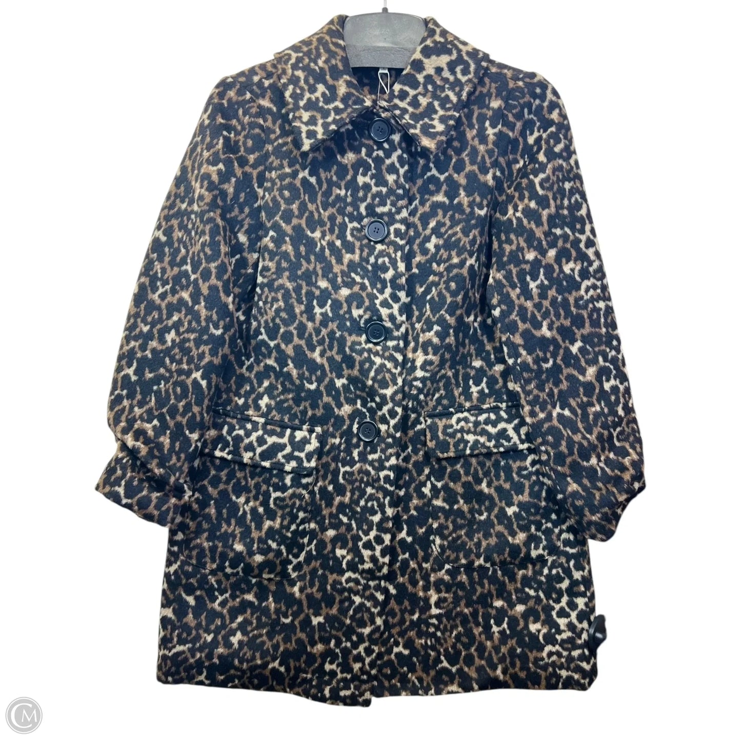 Coat Peacoat By Max Studio In Animal Print, Size: S