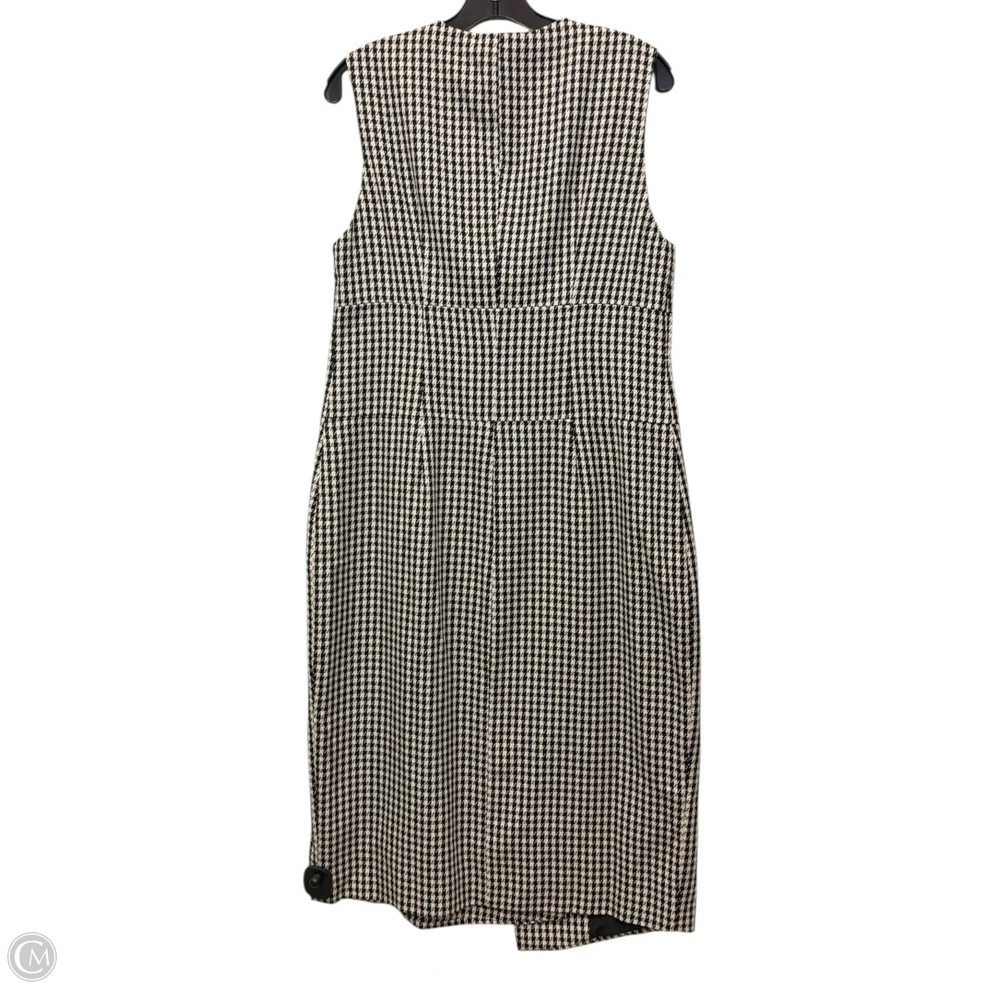 Dress Casual Midi By Rachel Zoe In Black & Cream, Size: L