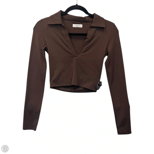 Top Long Sleeve Designer By Babaton In Brown, Size: Xs