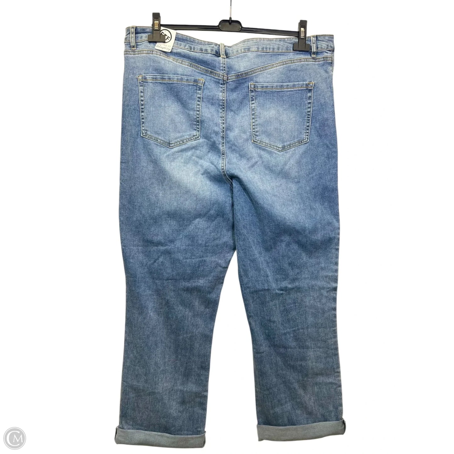 Jeans Straight By Fashion To Figure In Multi-colored, Size: 22