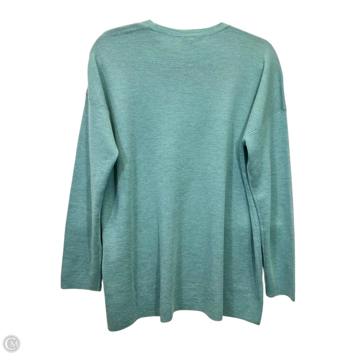 Top Long Sleeve Designer By Eileen Fisher In Green, Size: Xs