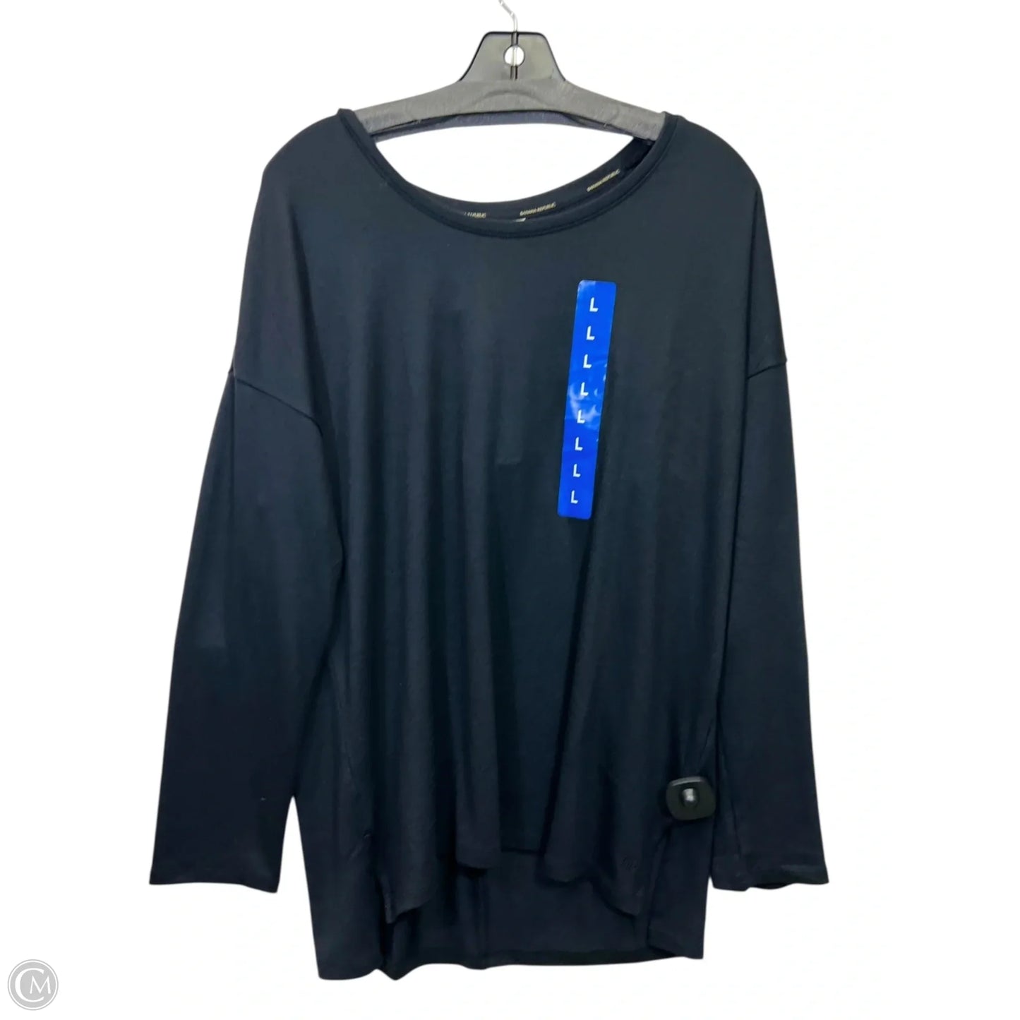 Top Long Sleeve By Banana Republic In Black, Size: L