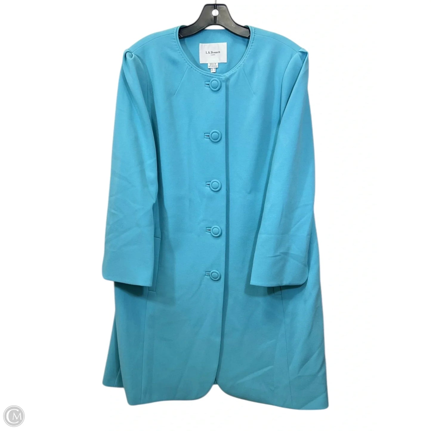 Jacket Designer By Lk Bennett In Blue, Size: Xl