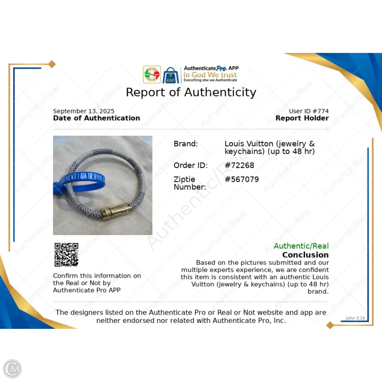 Bracelet Luxury Designer By Louis Vuitton