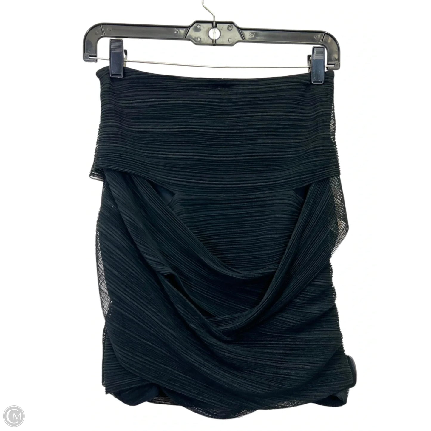 Top Short Sleeve Designer By Bcbgmaxazria In Black, Size: Xs