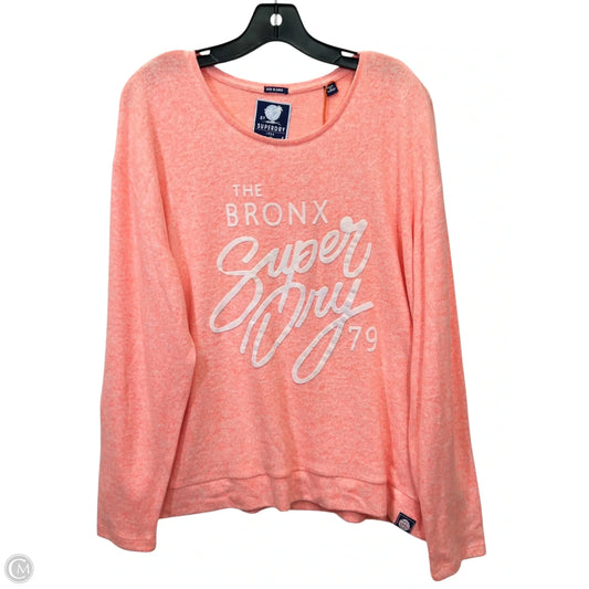Top Long Sleeve By Clothes Mentor In Orange, Size: Xl