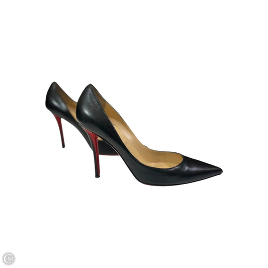 Shoes Luxury Designer By Christian Louboutin In Black, Size: 9