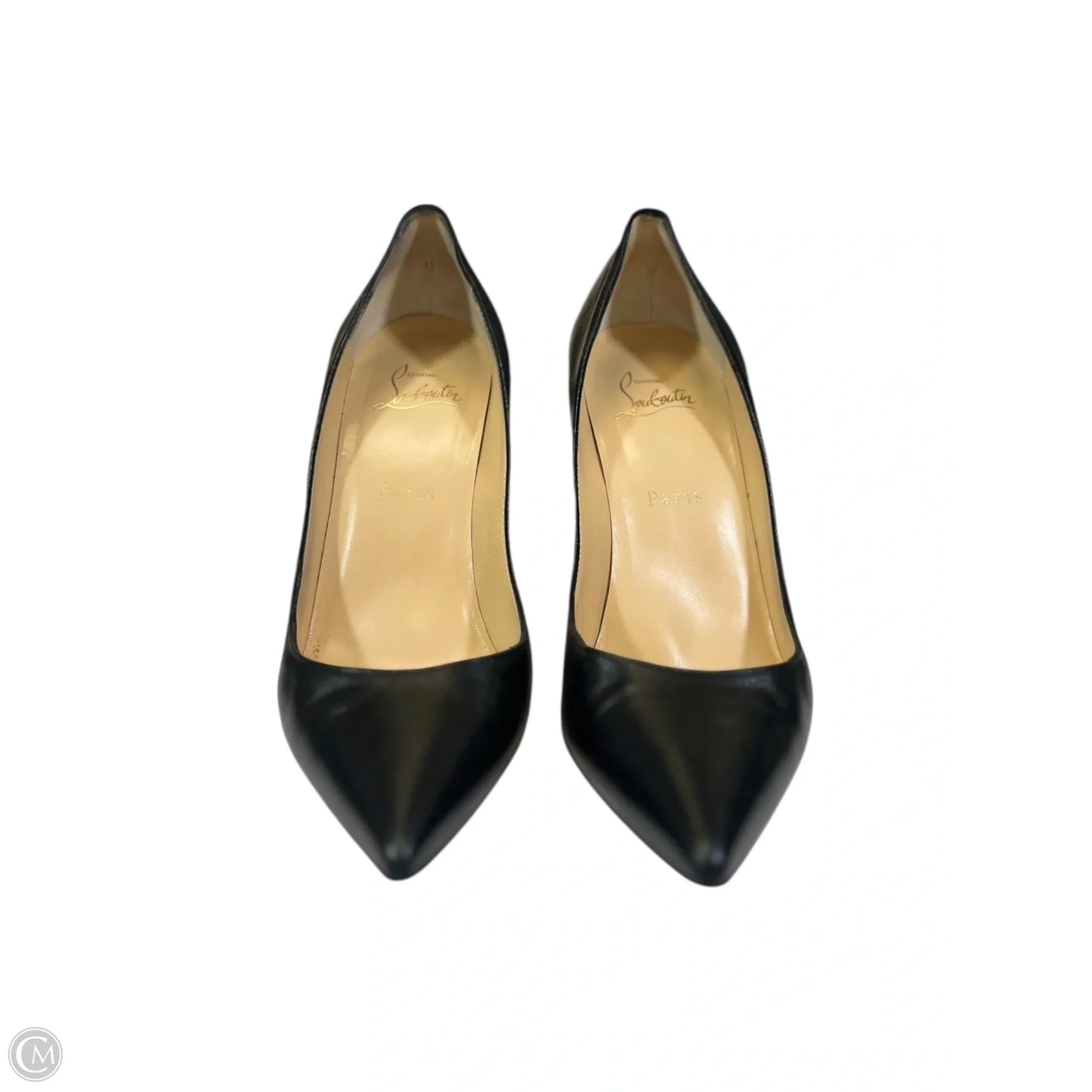 Shoes Luxury Designer By Christian Louboutin In Black, Size: 9